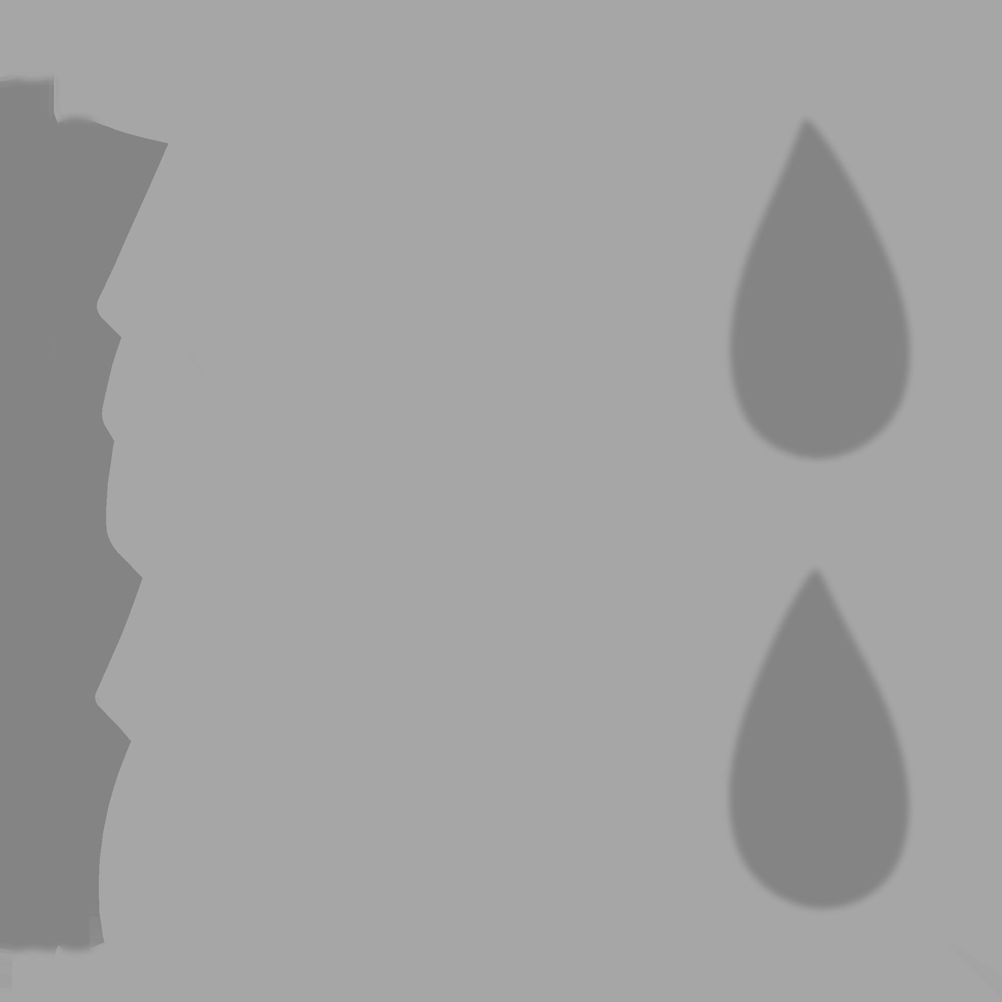 Furry Ears Tiara F04 Beige - Headband Character Design Low-poly 3D model_19