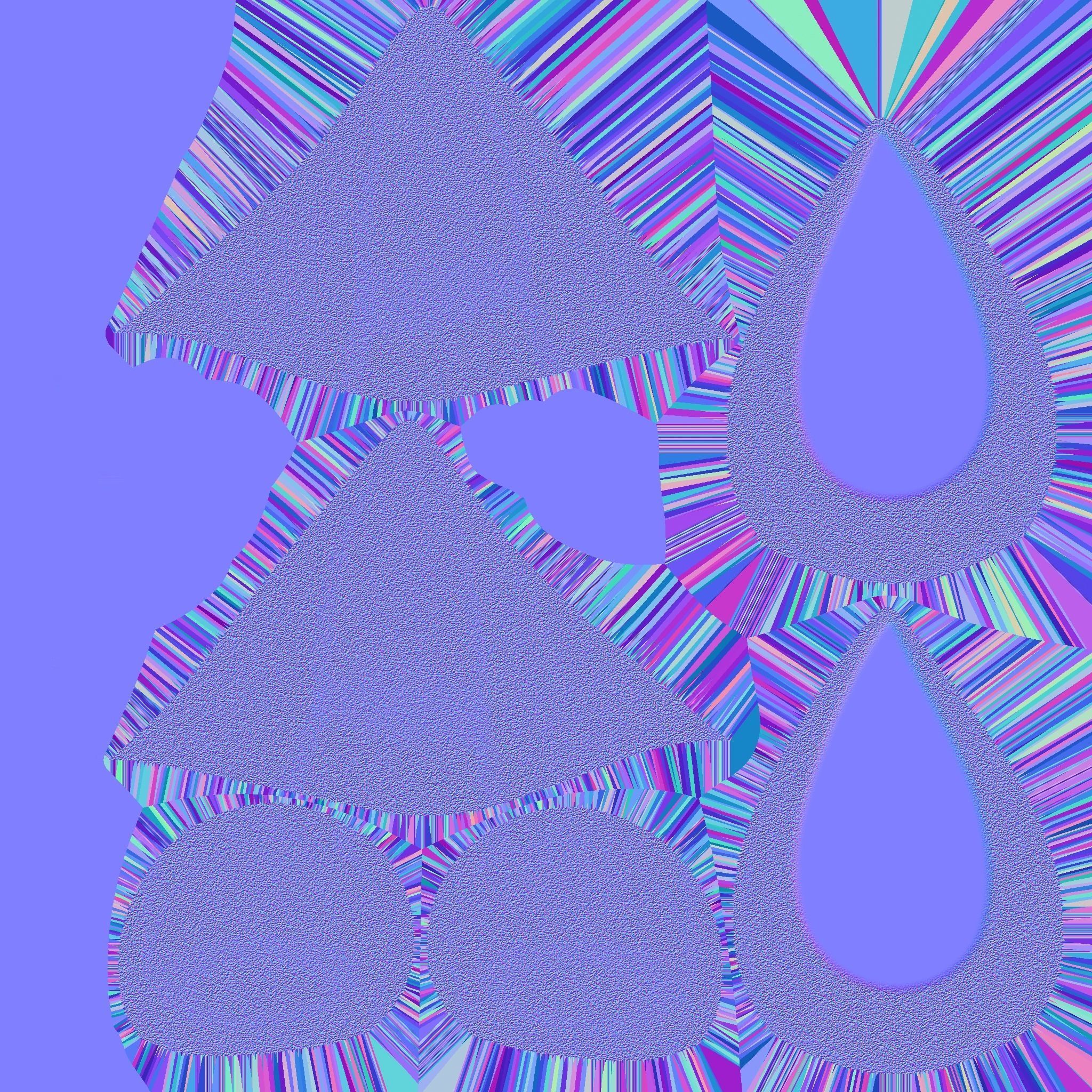 Furry Ears Tiara F06 White - Headband Character Design Low-poly 3D model_18