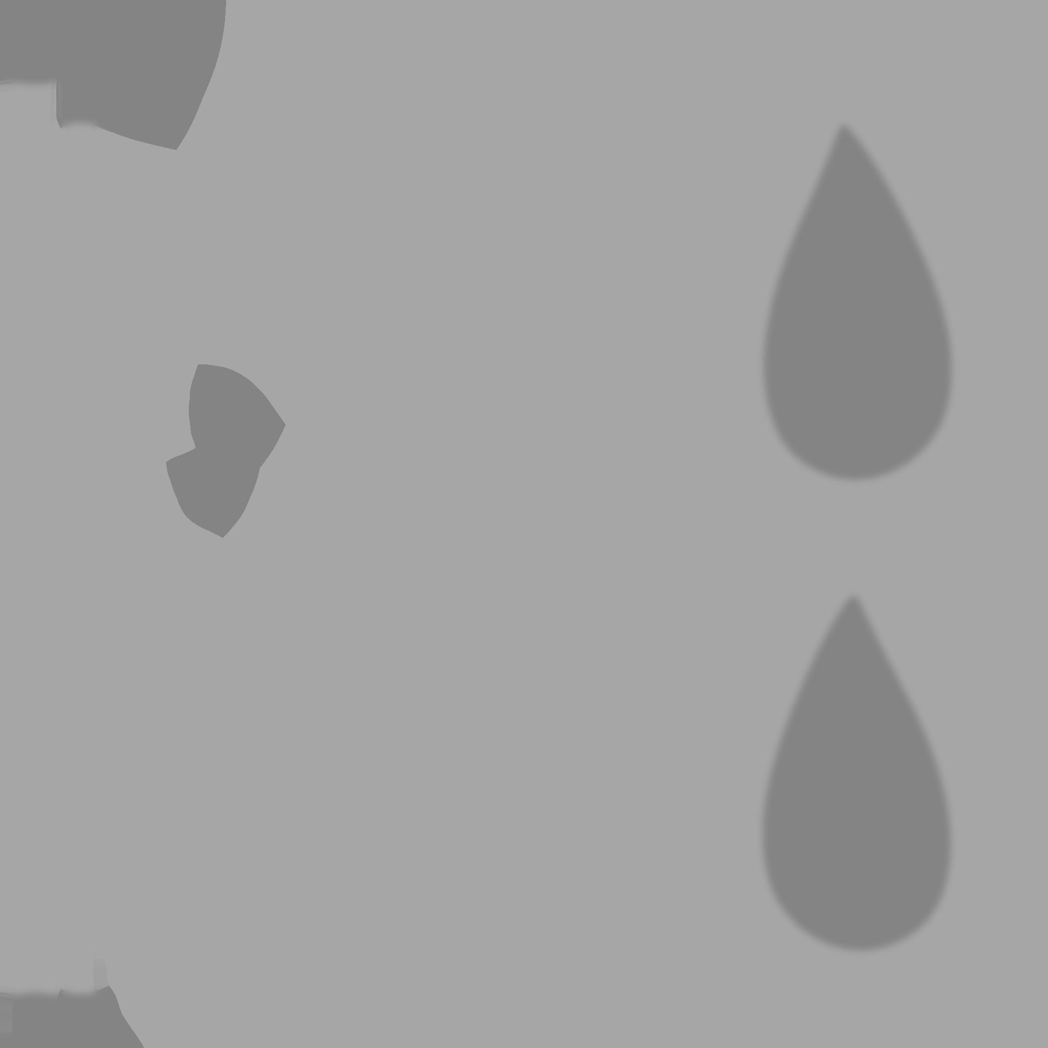 Furry Ears Tiara F06 White - Headband Character Design Low-poly 3D model_19