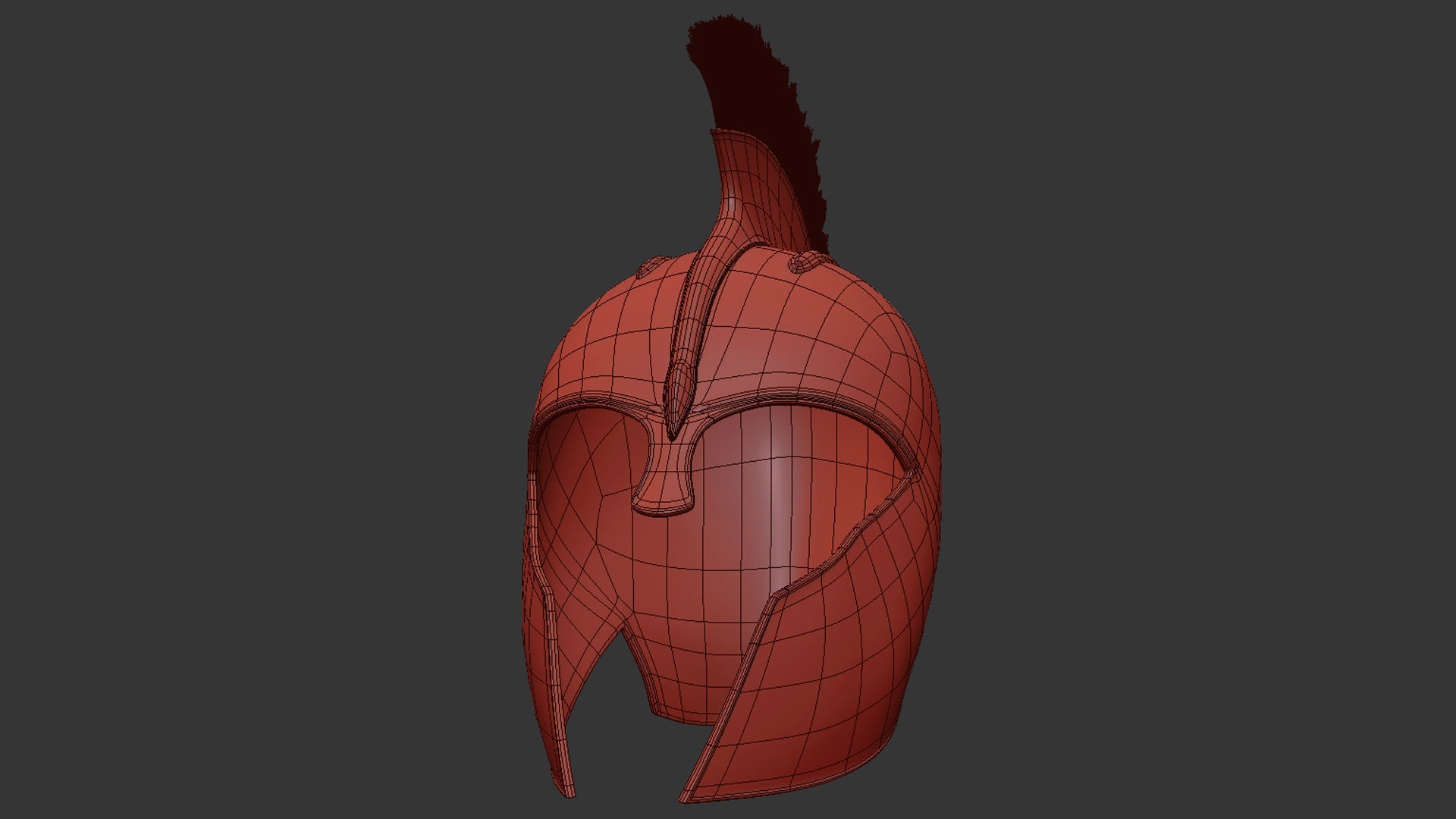 Achilles helmet 3D model_7