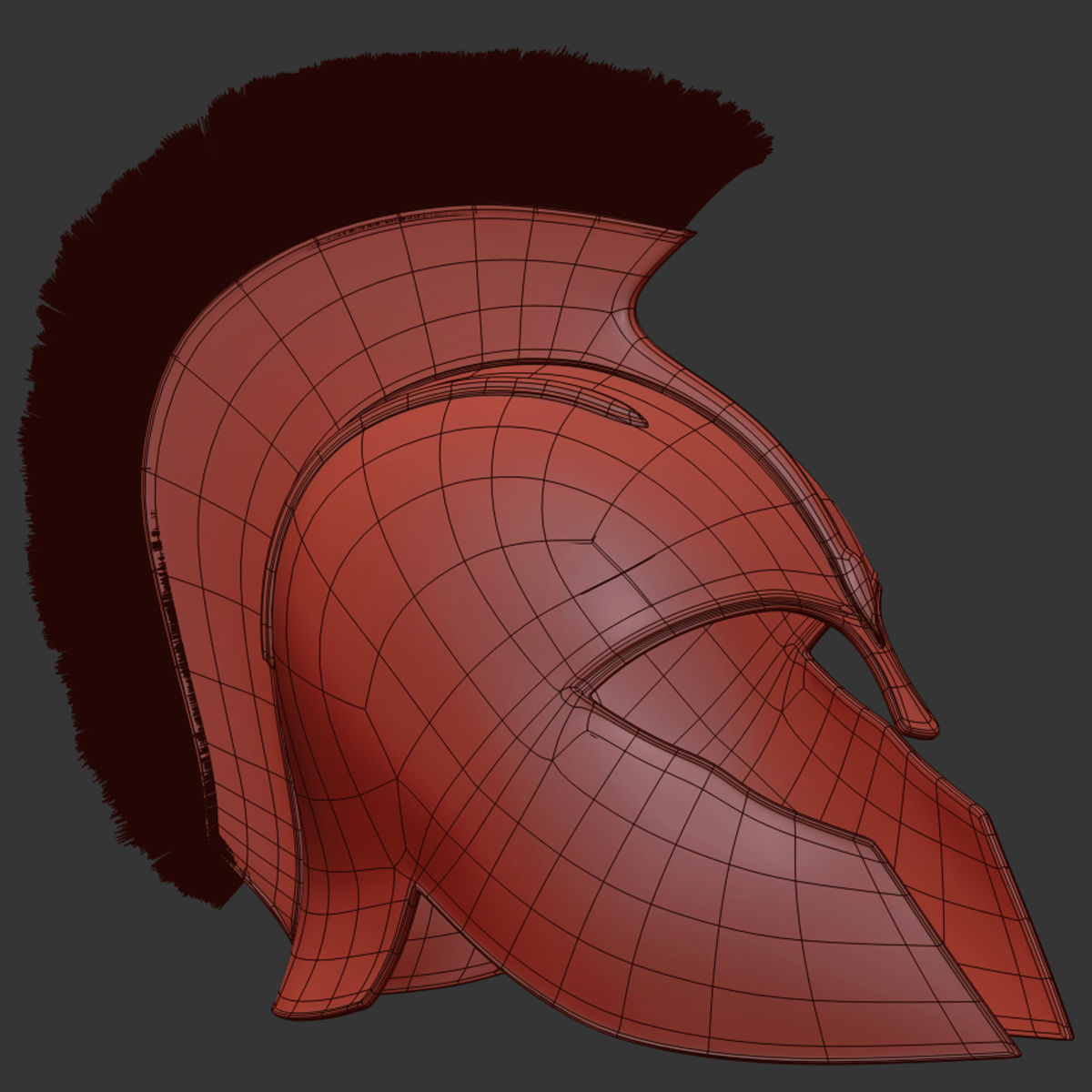 Achilles helmet 3D model_4
