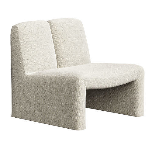 Chair Macintosh - Boucle cream 3D model
