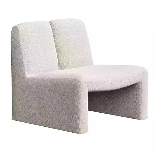 Chair Macintosh - Boucle cream 3D model