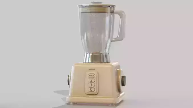 Electric Kitchen Blender PBR game ready Low-poly 3D model