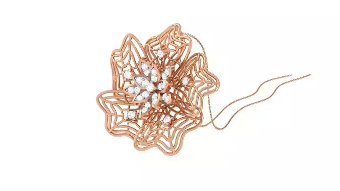 Ultra Vision Mesh Wire High Jewelry Pendant Necklace 3dm stl 