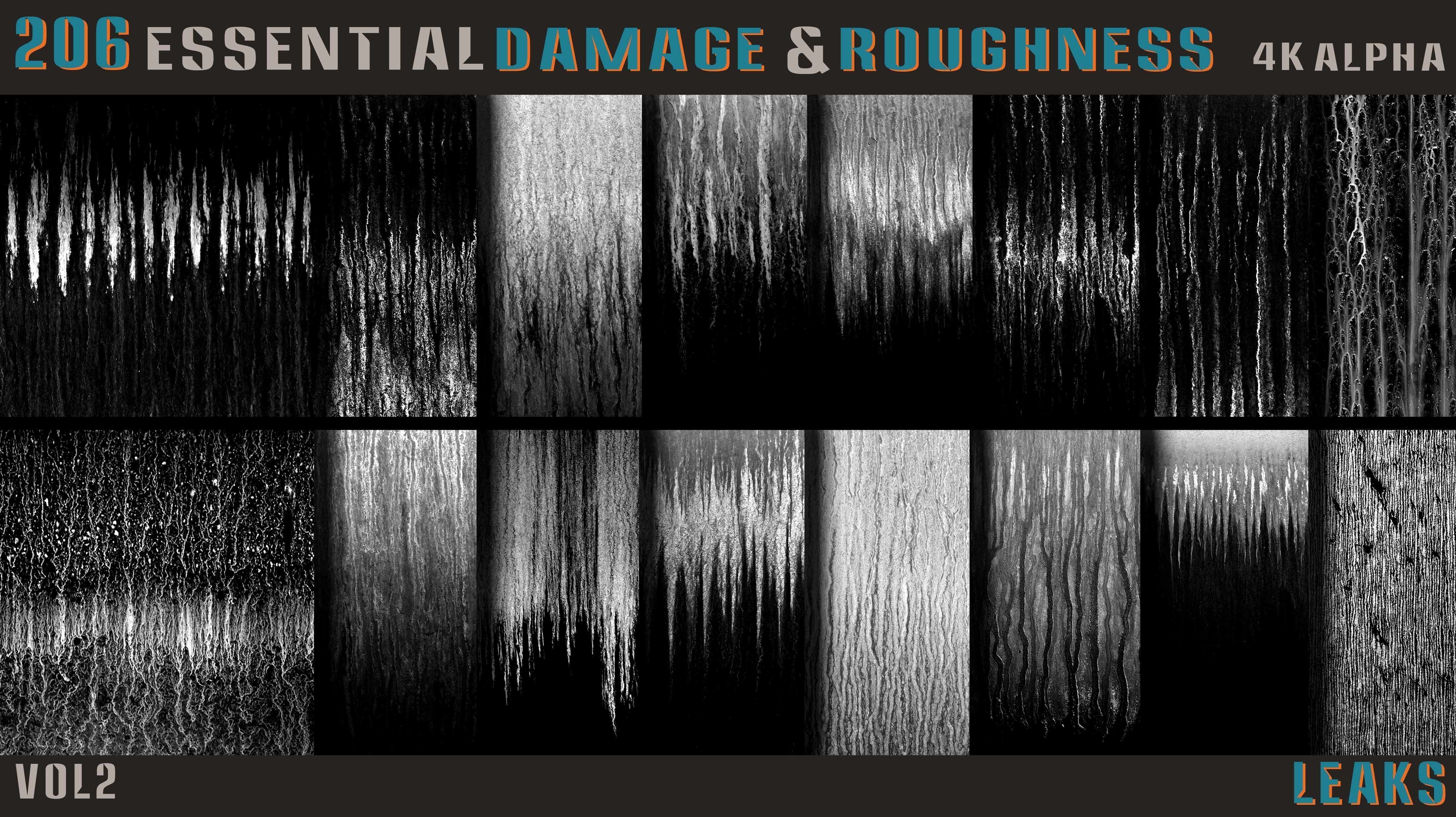 206 Essential Damage and Roughness Alpha-Vol2 Texture_6