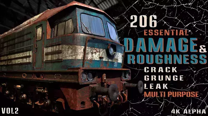 206 Essential Damage and Roughness Alpha-Vol2 Texture