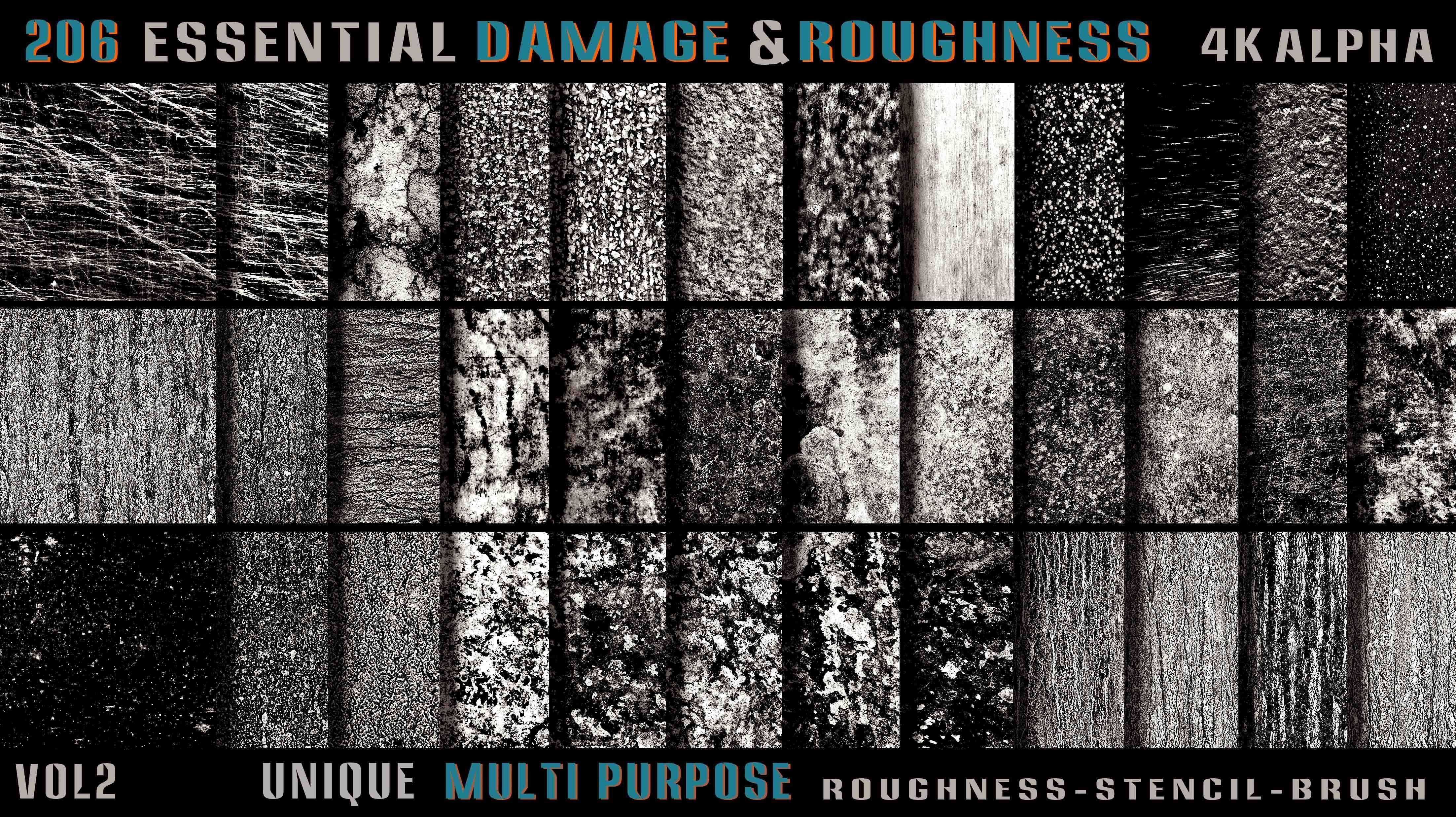 206 Essential Damage and Roughness Alpha-Vol2 Texture_10