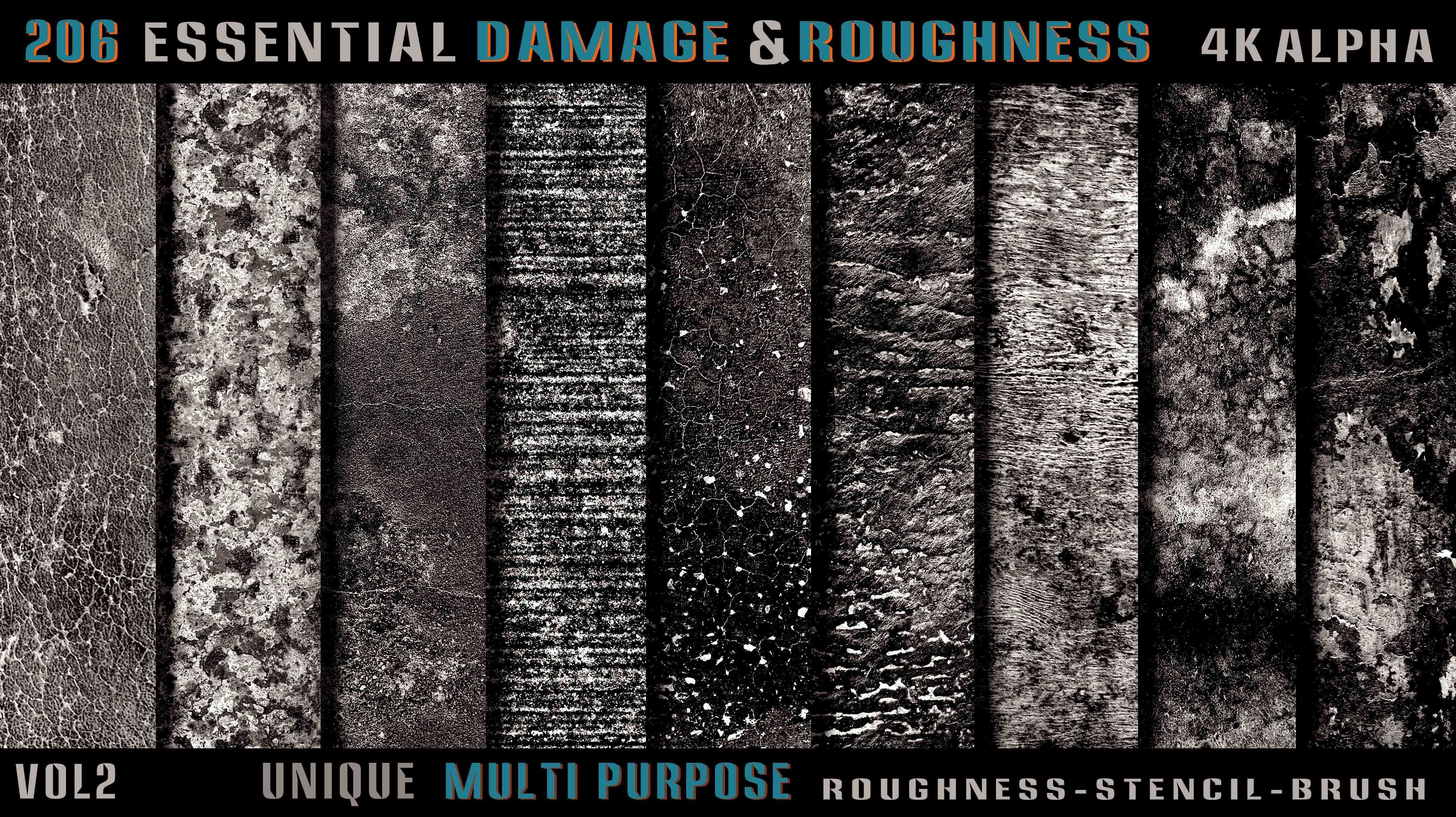 206 Essential Damage and Roughness Alpha-Vol2 Texture_11