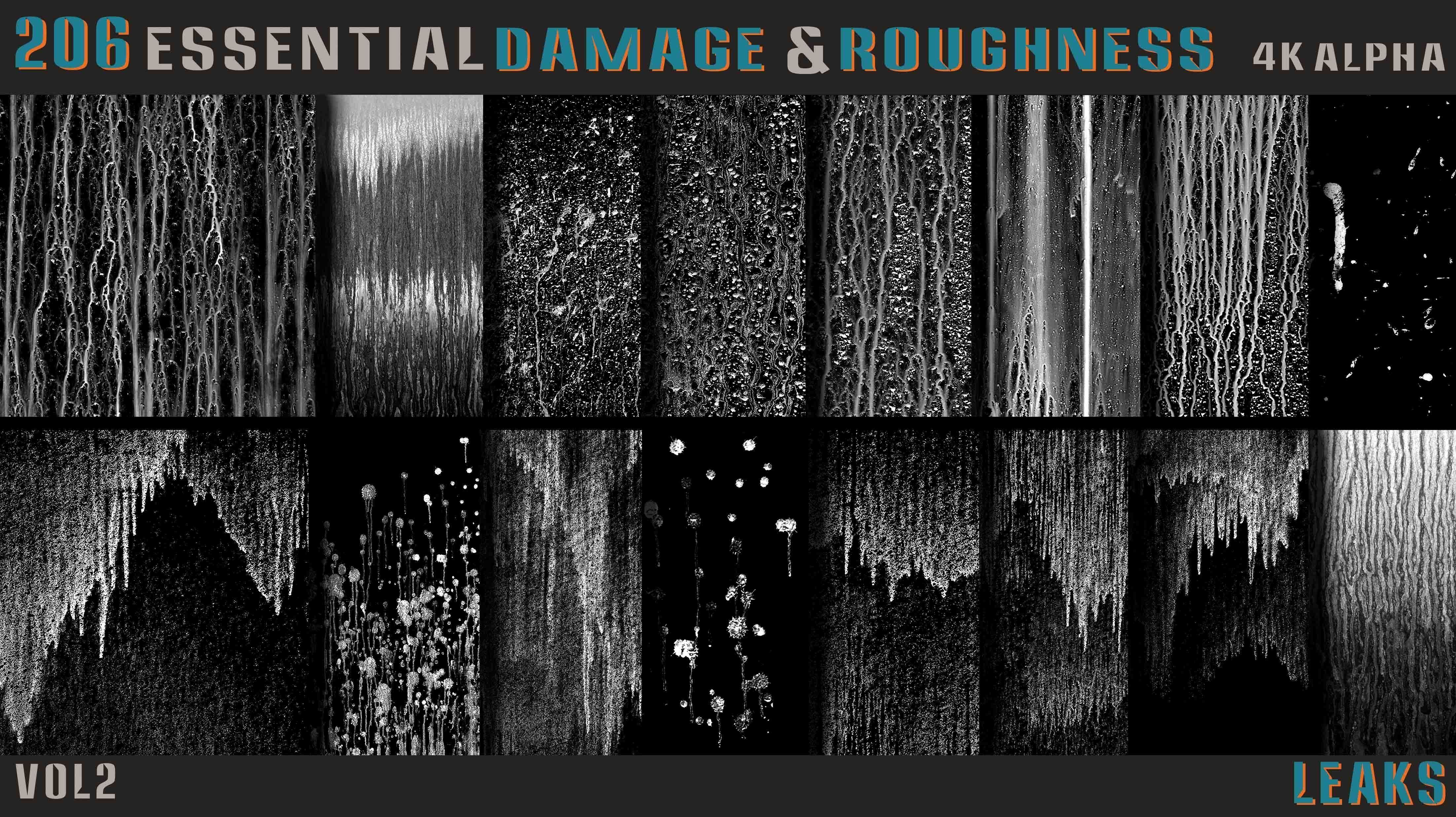 206 Essential Damage and Roughness Alpha-Vol2 Texture_7