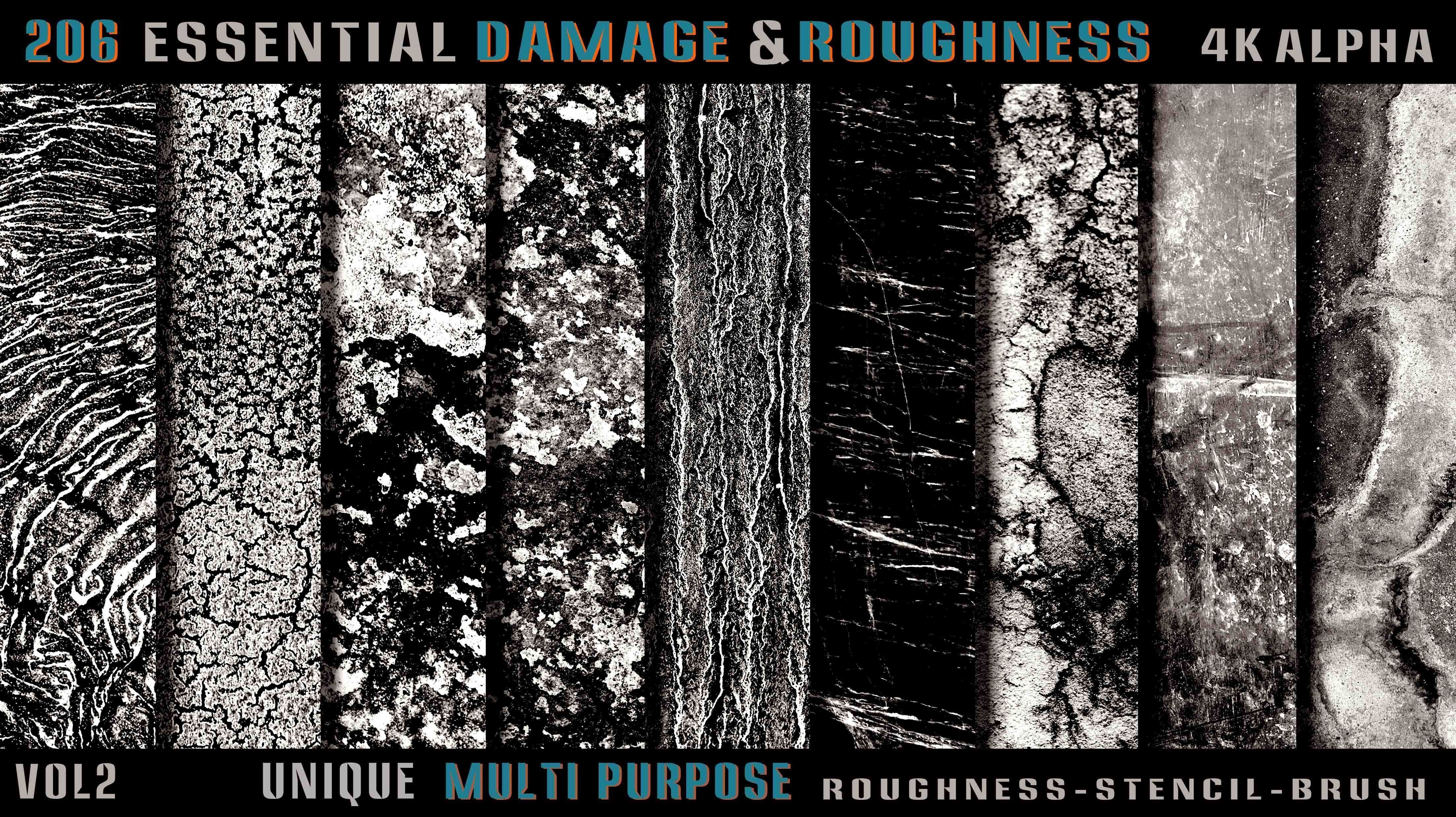 206 Essential Damage and Roughness Alpha-Vol2 Texture_12