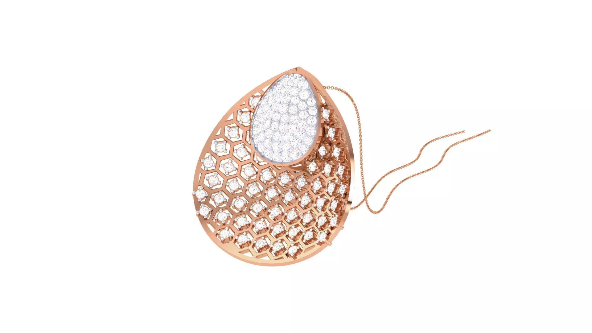 Ultra Vision Honey bees Mesh High Jewelry Pendant Necklace 3dm 3D print model