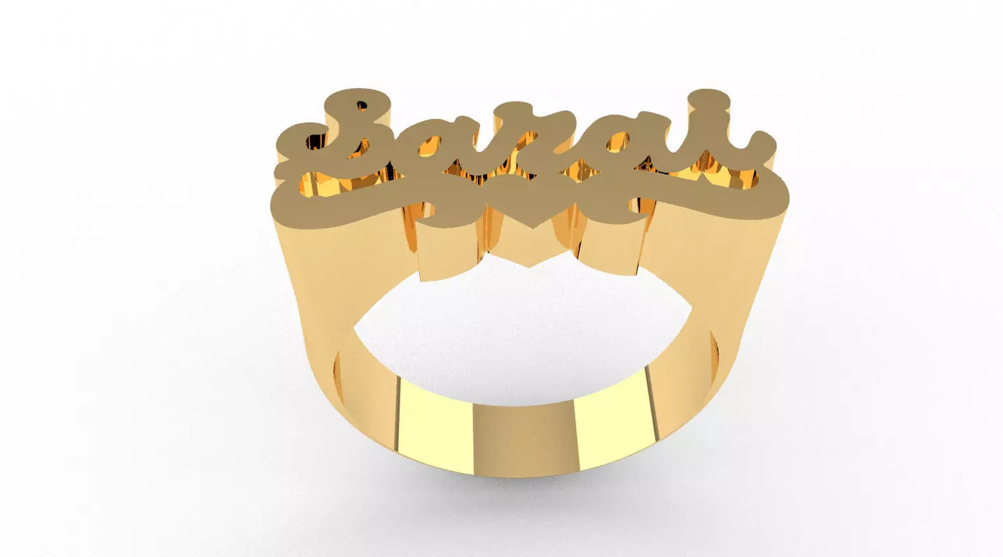 Name ring sarai anillo de nombre sarai 3D print model