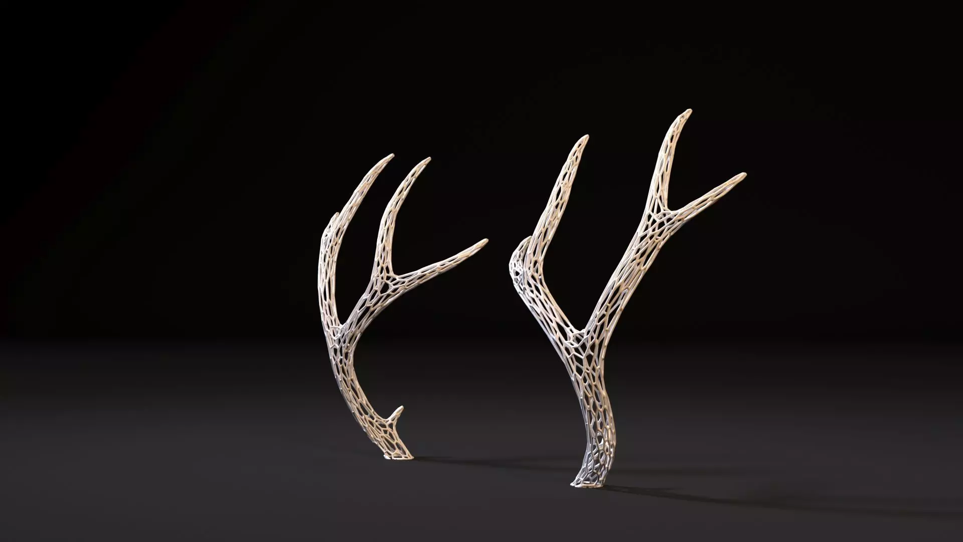 Deer horns 3D print model_0