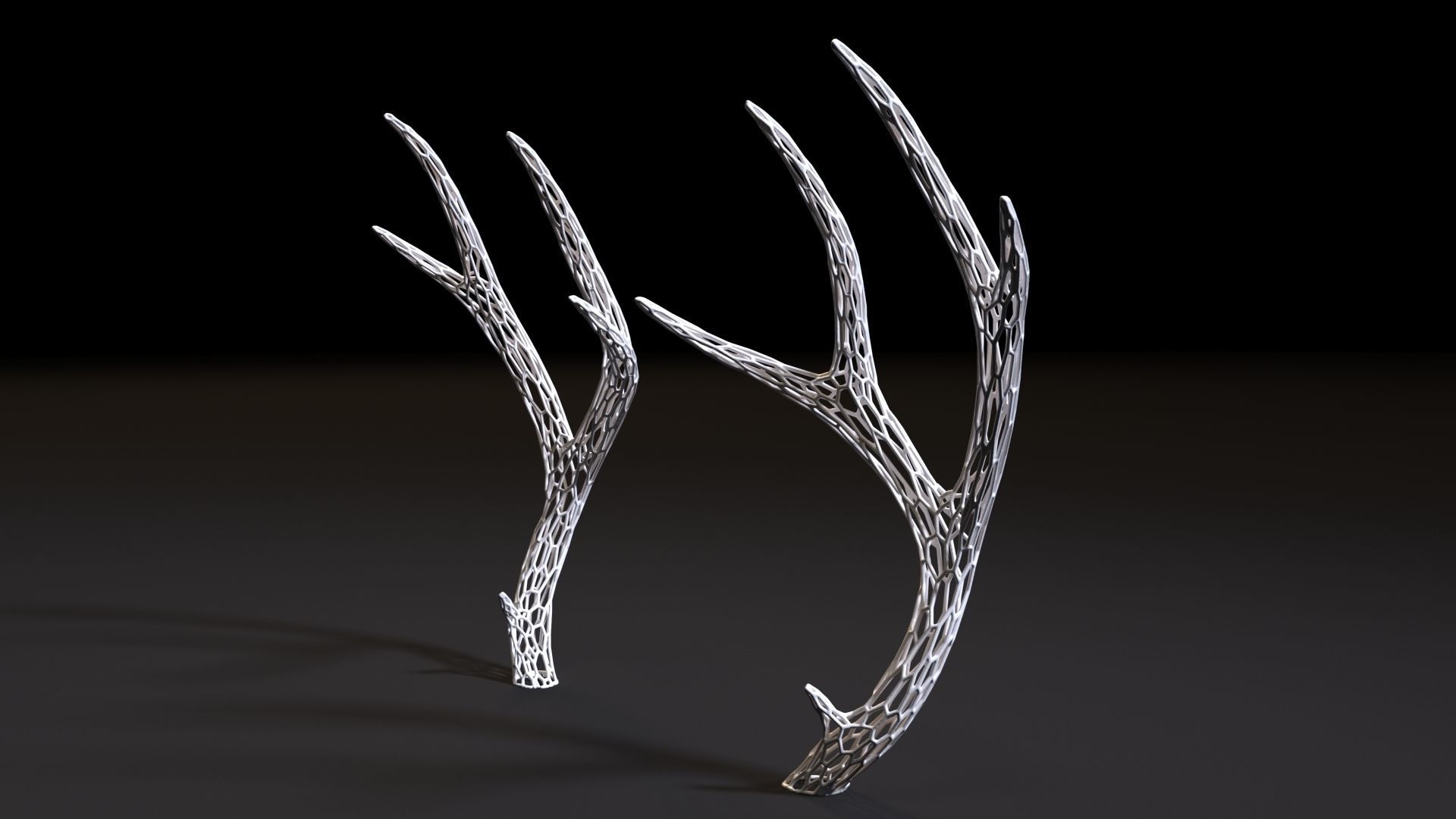 Deer horns 3D print model_4