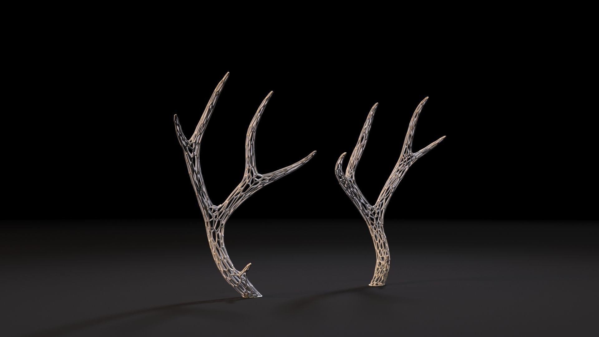 Deer horns 3D print model_2