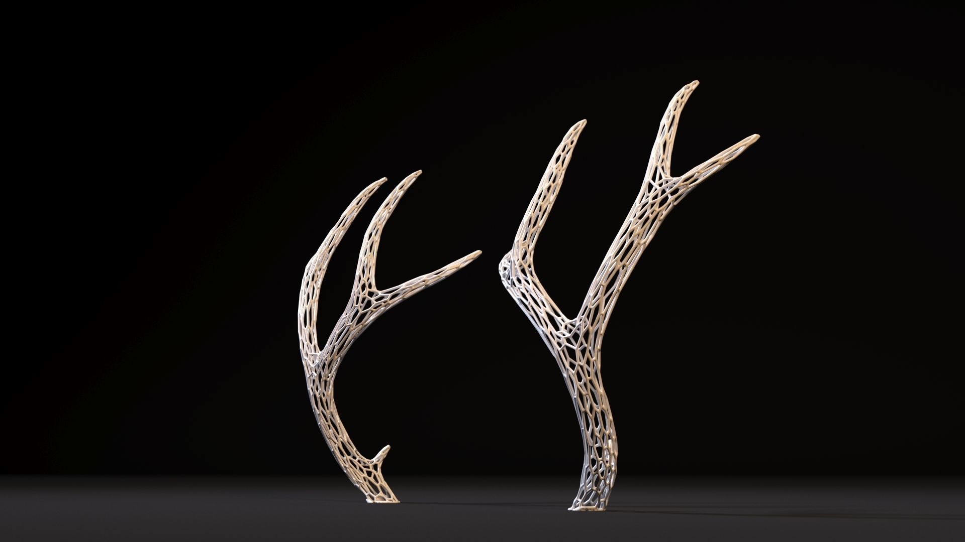 Deer horns 3D print model_9
