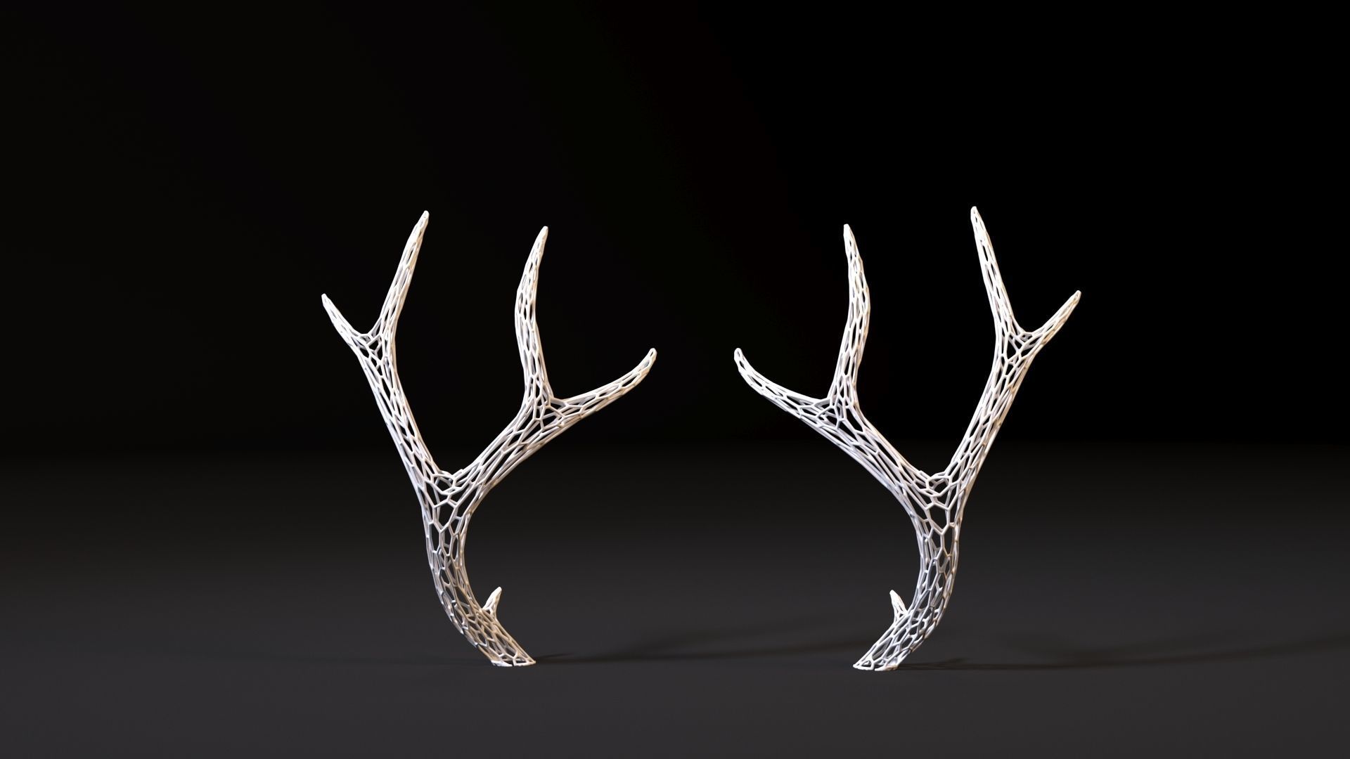 Deer horns 3D print model_7
