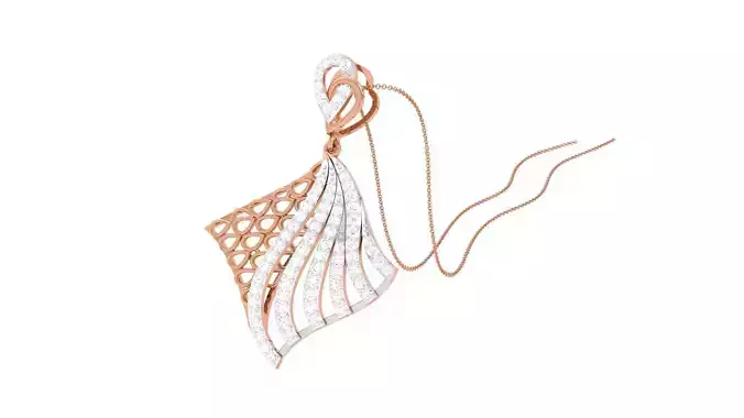 Mesh High Jewelry Pendant Necklace 3dm stl 3mf obj glb