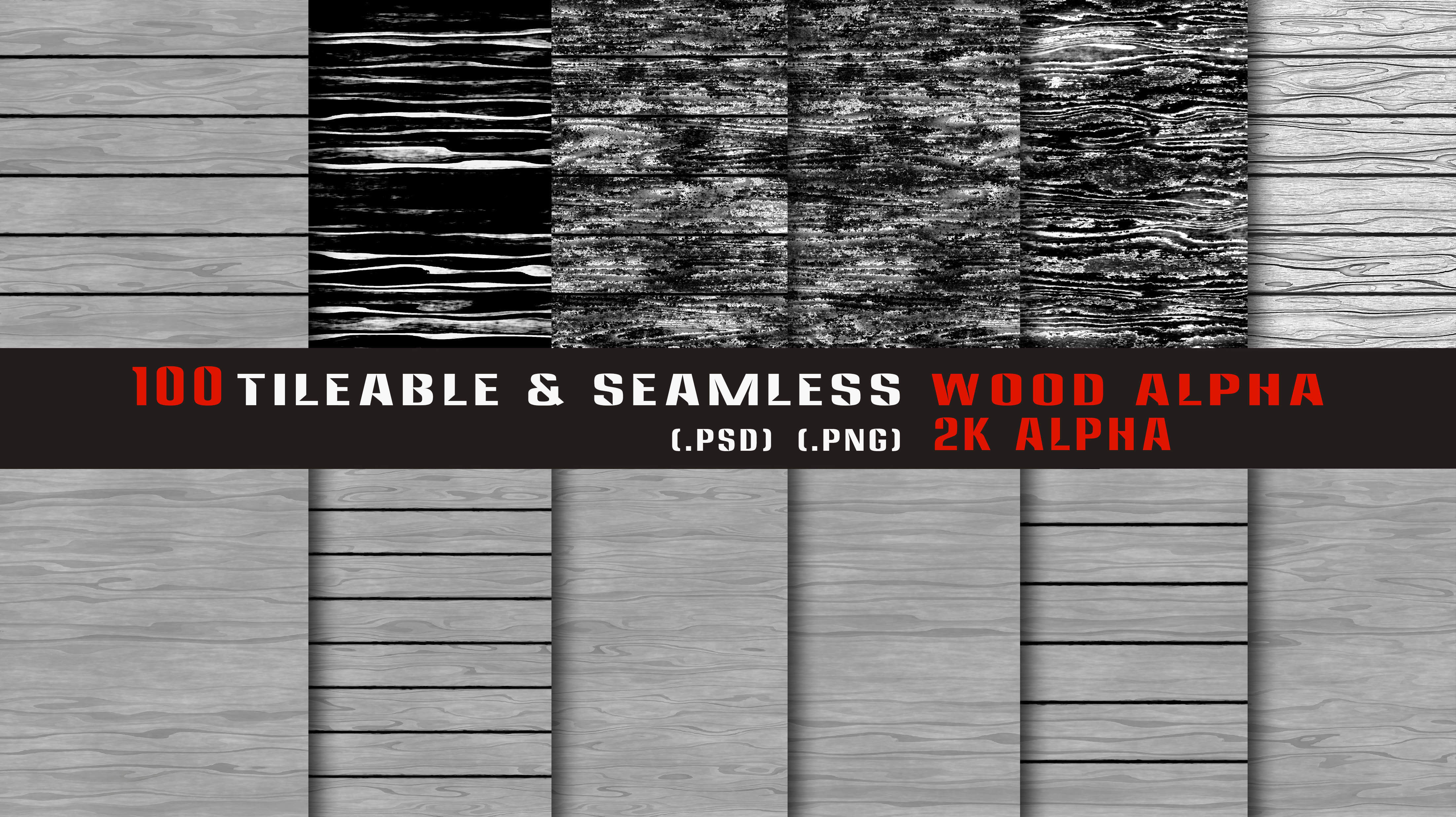 100 Tileable and Seamless Wood Alpha-Vol3 Texture_6