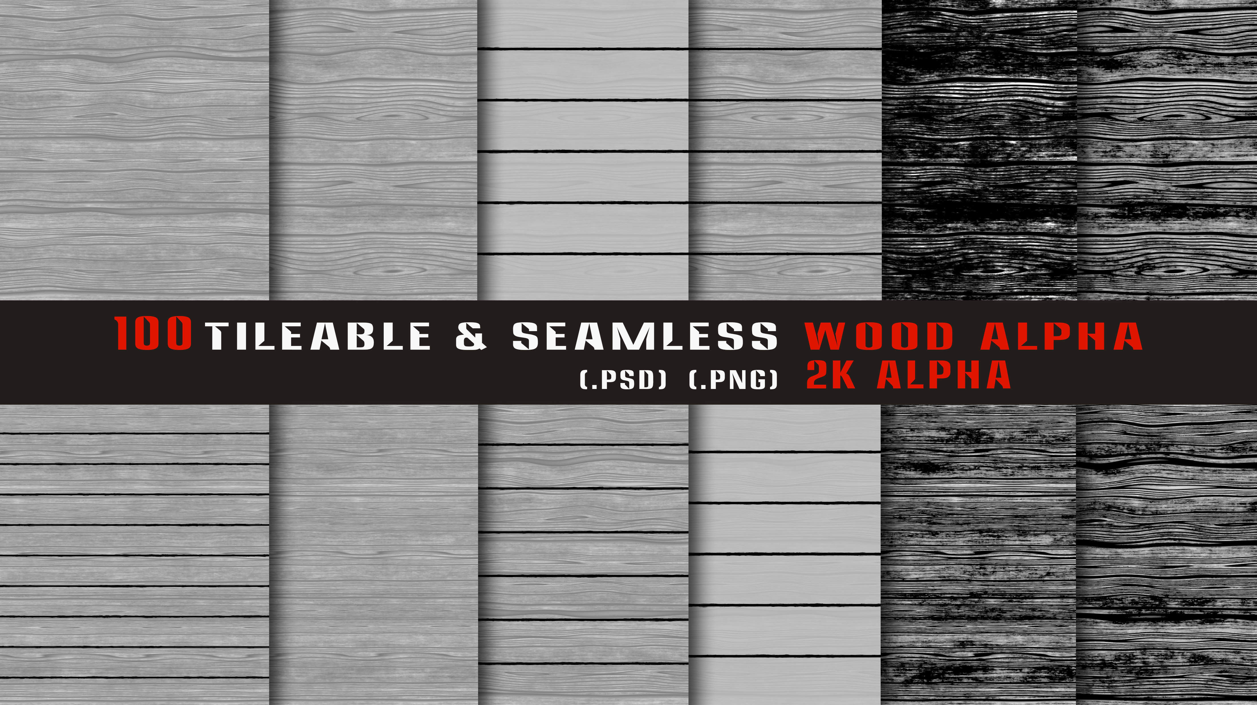100 Tileable and Seamless Wood Alpha-Vol3 Texture_2