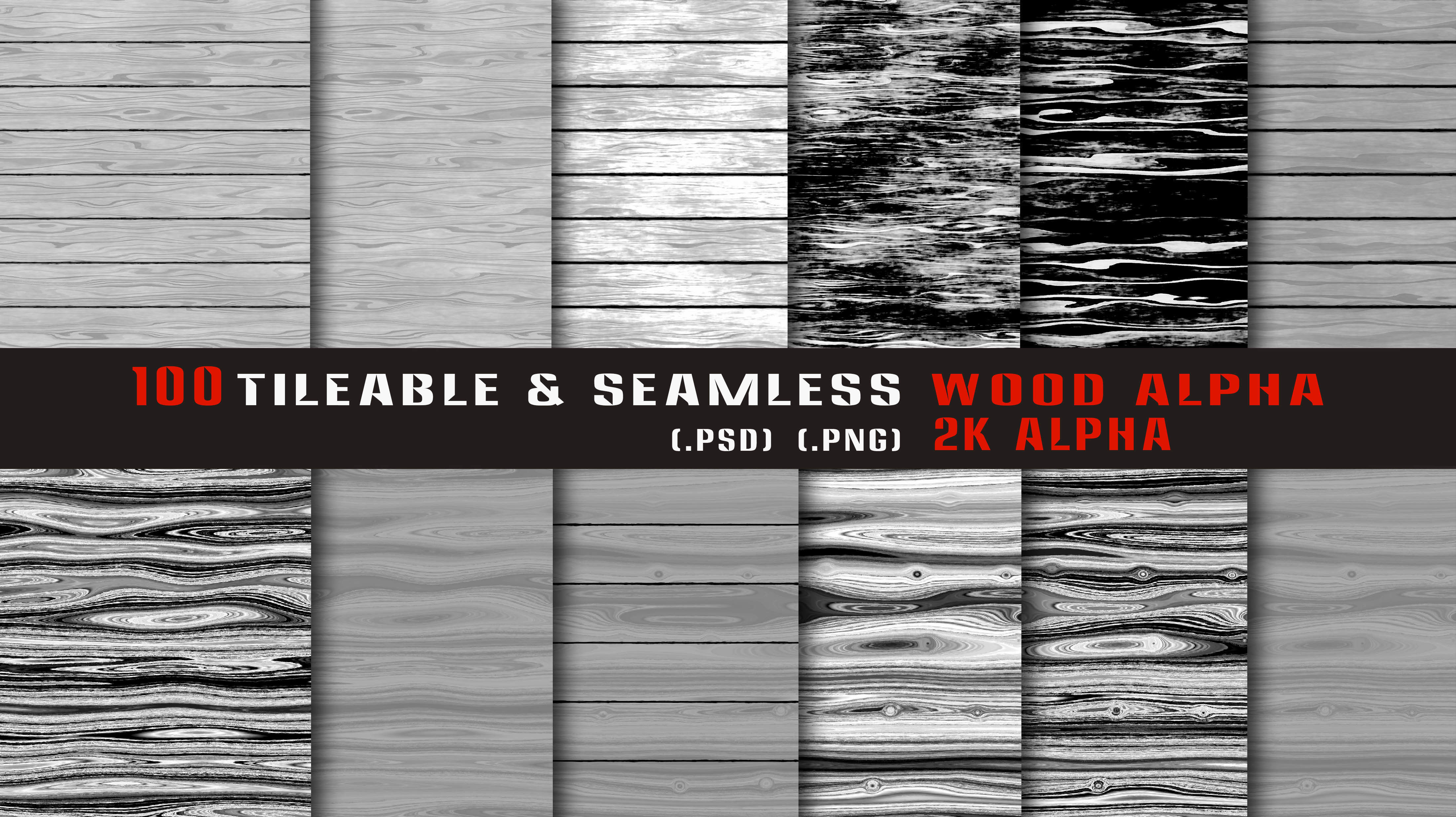 100 Tileable and Seamless Wood Alpha-Vol3 Texture_8