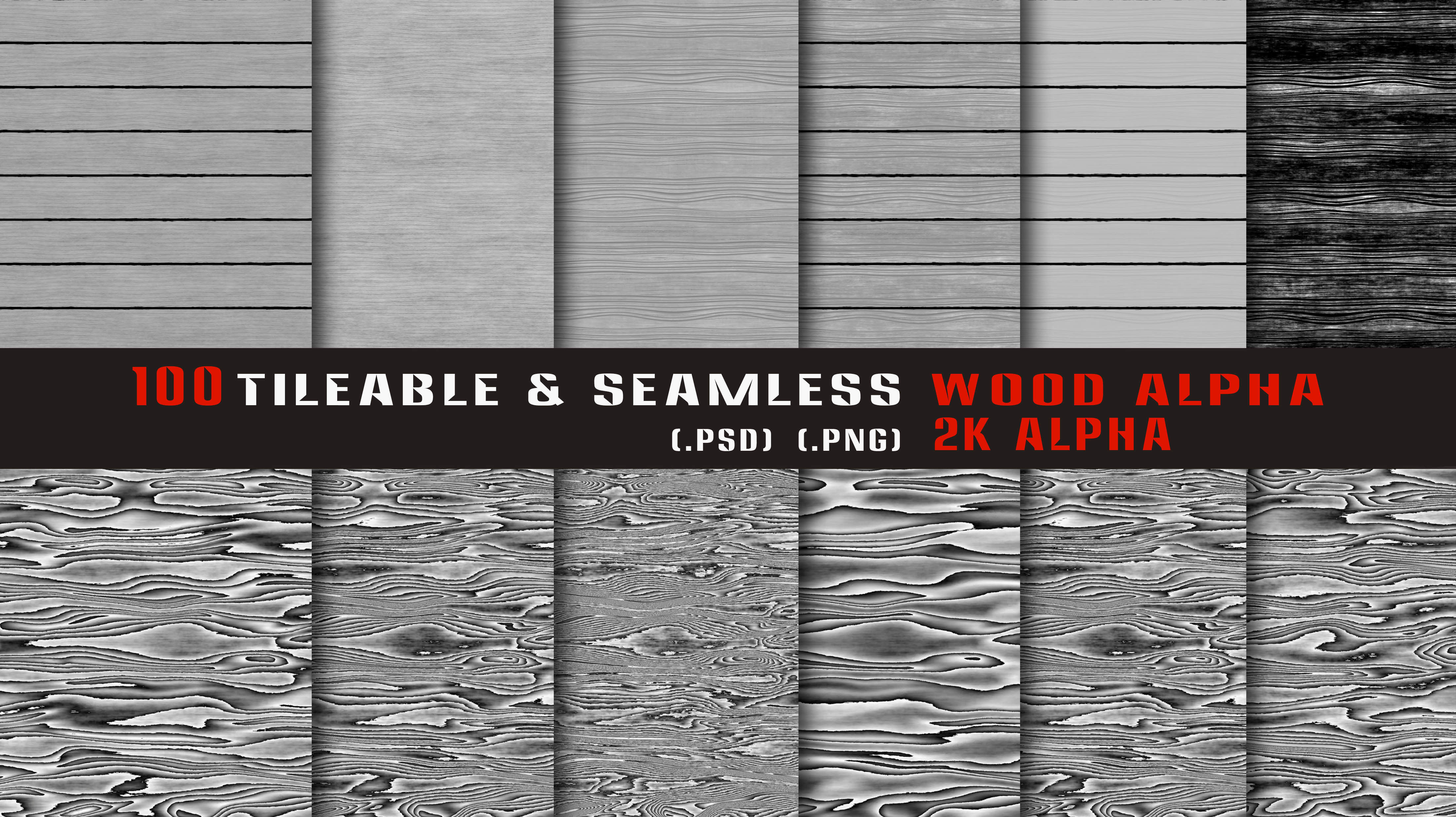 100 Tileable and Seamless Wood Alpha-Vol3 Texture_12