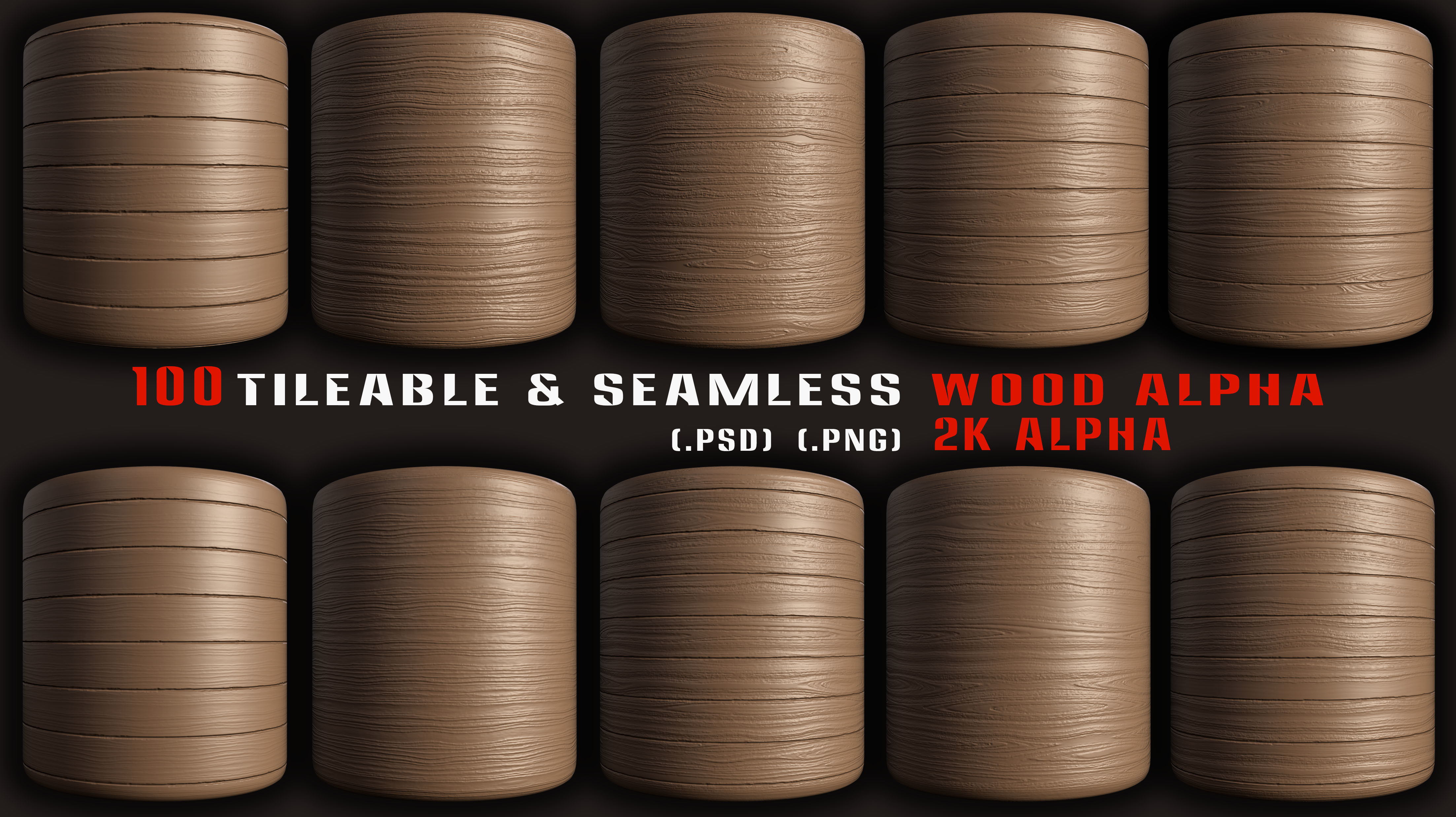 100 Tileable and Seamless Wood Alpha-Vol3 Texture_10