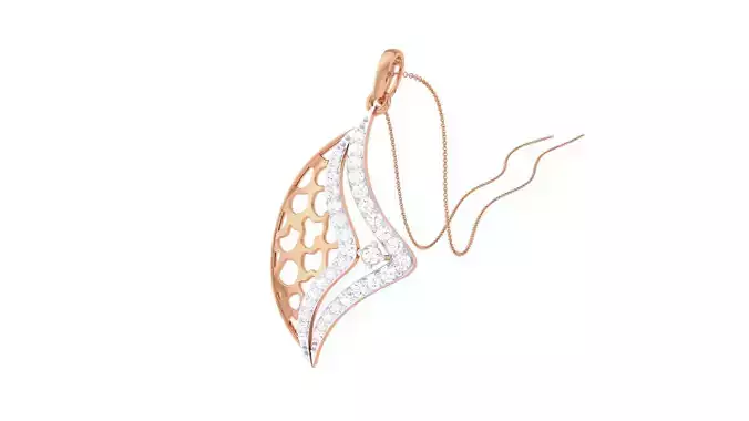 High Jewelry Pendant Necklace 3dm stl 3mf obj glb render details 3D print model