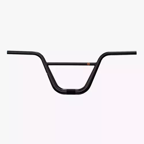 BMX handlebar in black Low-poly 3D model