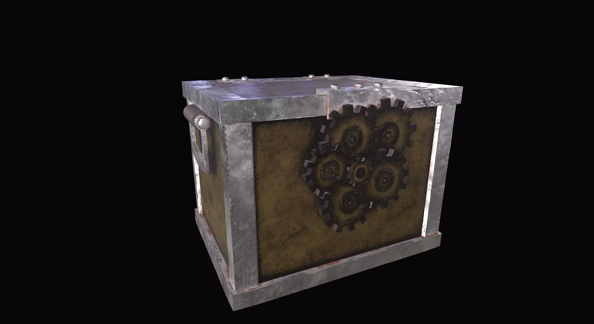 Box of gears  3D model_0