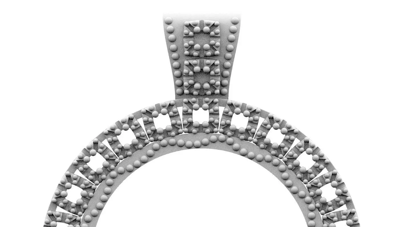 Bisel con pedreria bezel with rhinestones 3D print model_0