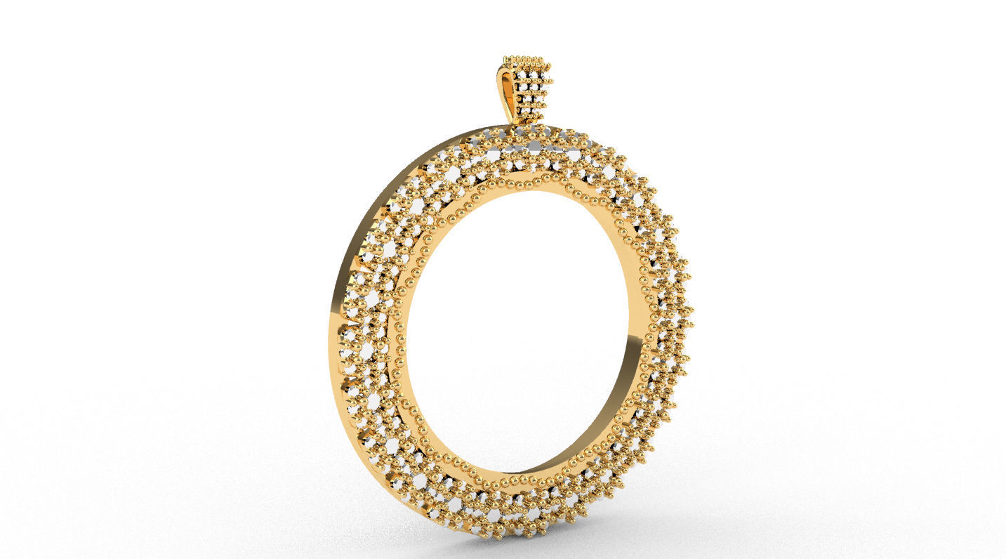 Bisel con pedreria bezel with rhinestones 3D print model_3