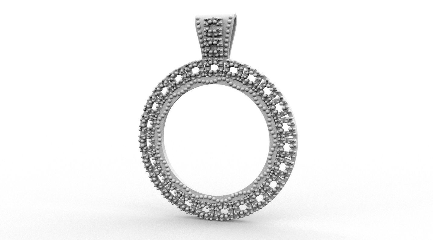 Bisel con pedreria bezel with rhinestones 3D print model_1