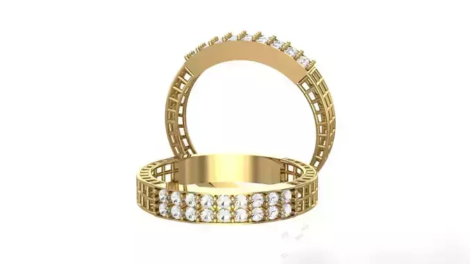 Gemvision Matrix-Crafted Wedding Band A Symbol of Timeless Love