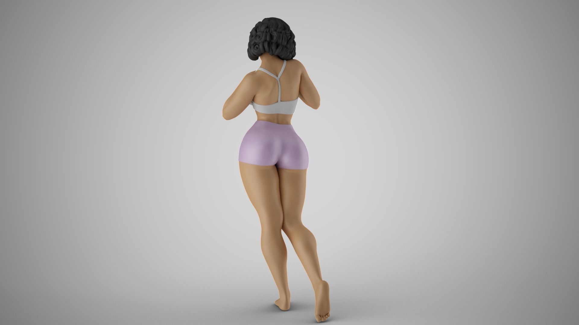 Shimmery Woman 4 3D print model_8