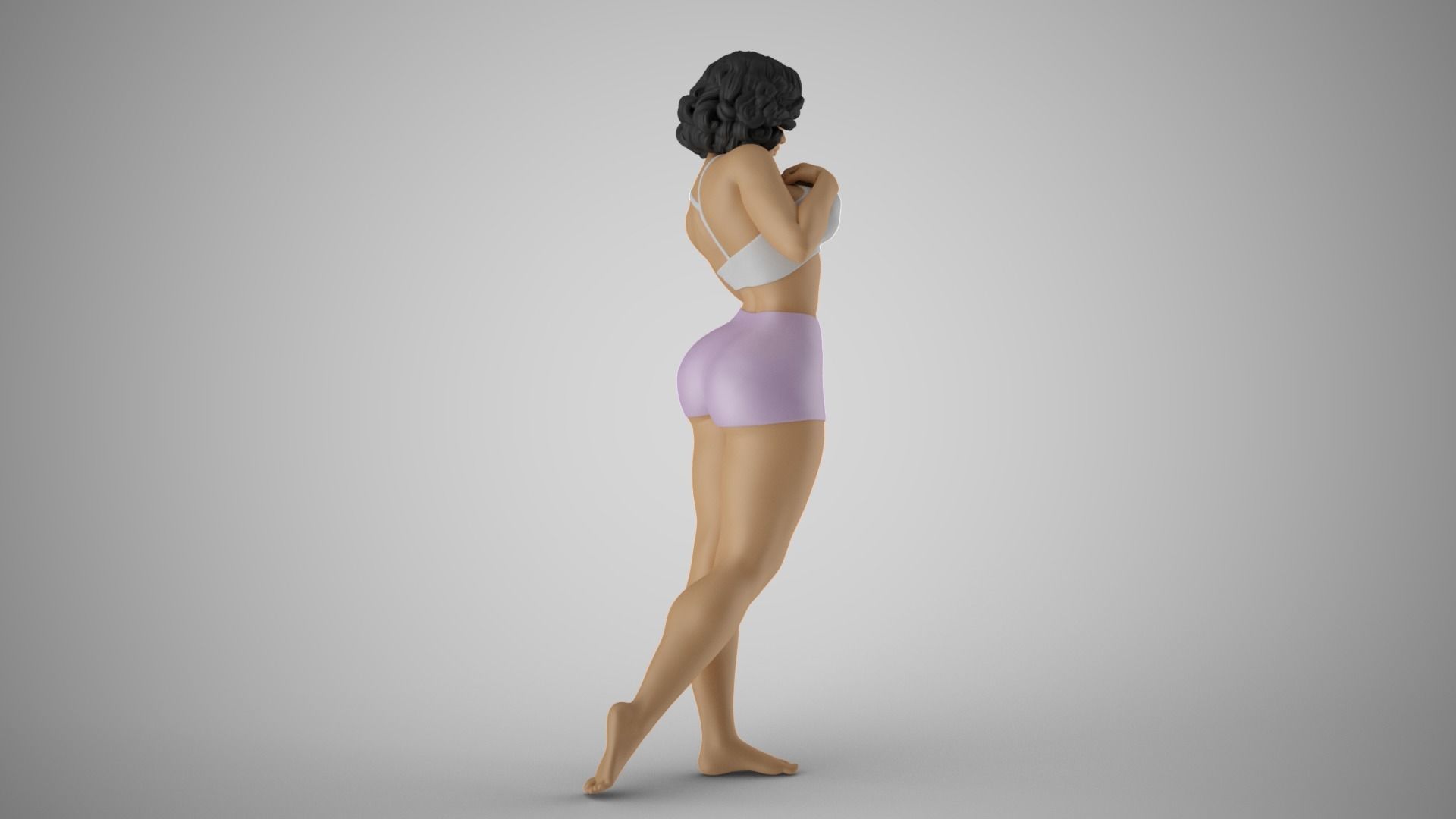 Shimmery Woman 4 3D print model_6