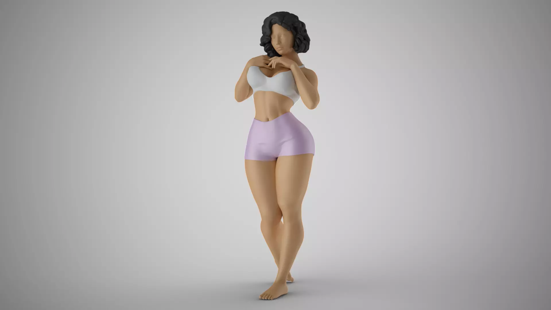 Shimmery Woman 4 3D print model_0