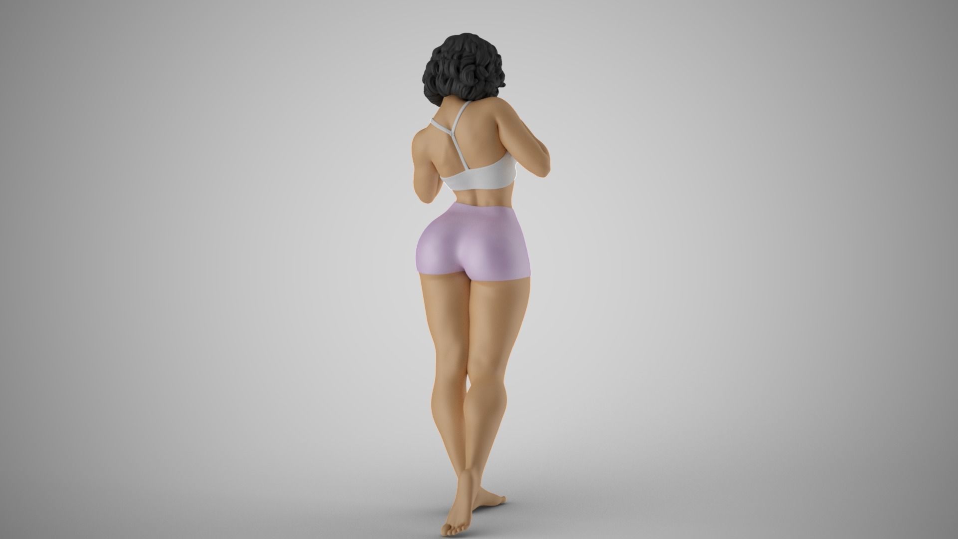 Shimmery Woman 4 3D print model_7