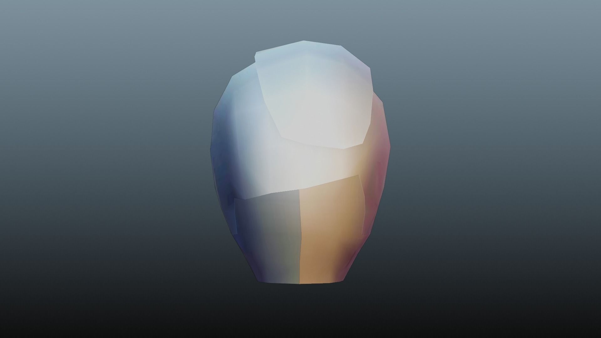 Male hair 3 color Low-poly 3D model_23