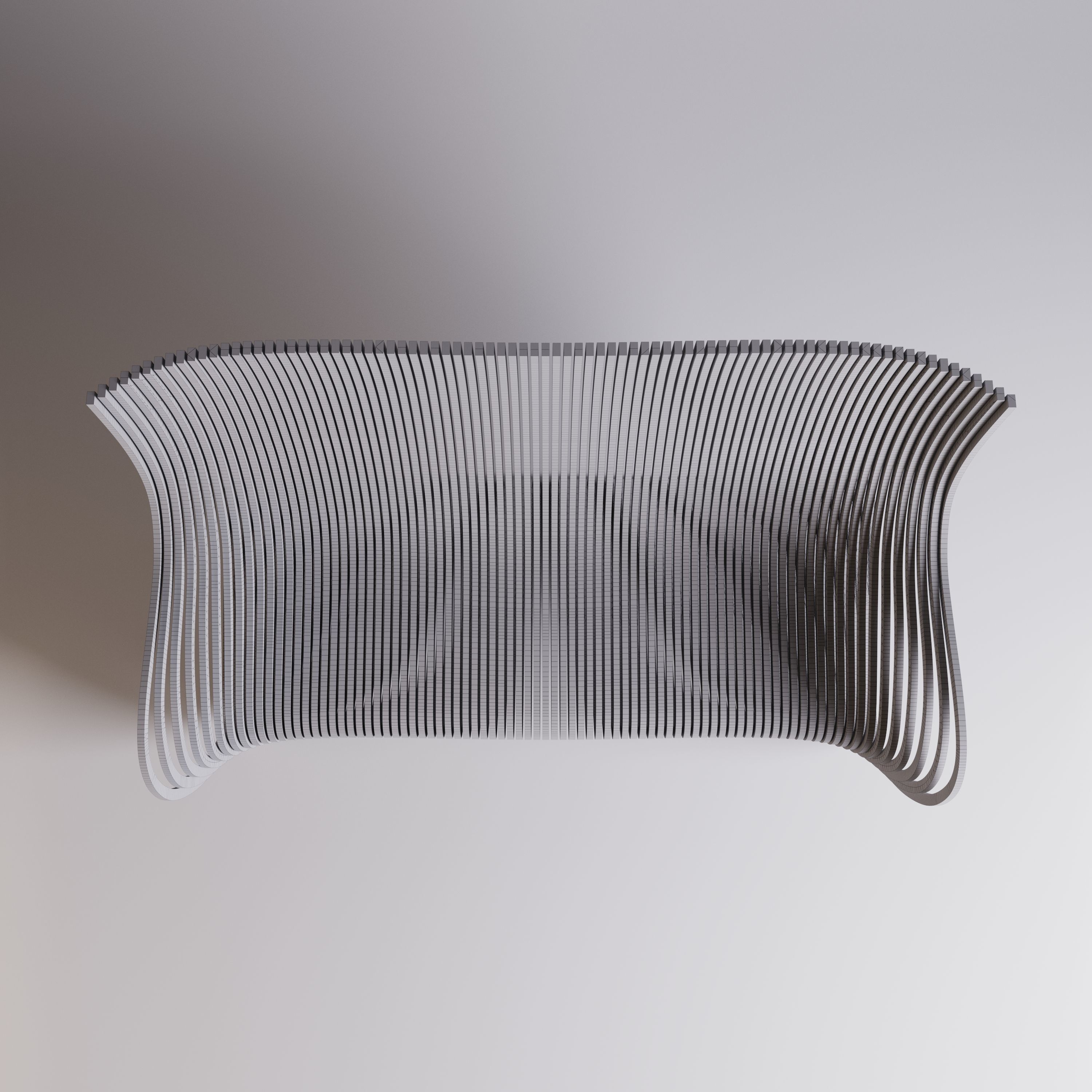 Parametric Bench  3D model_6