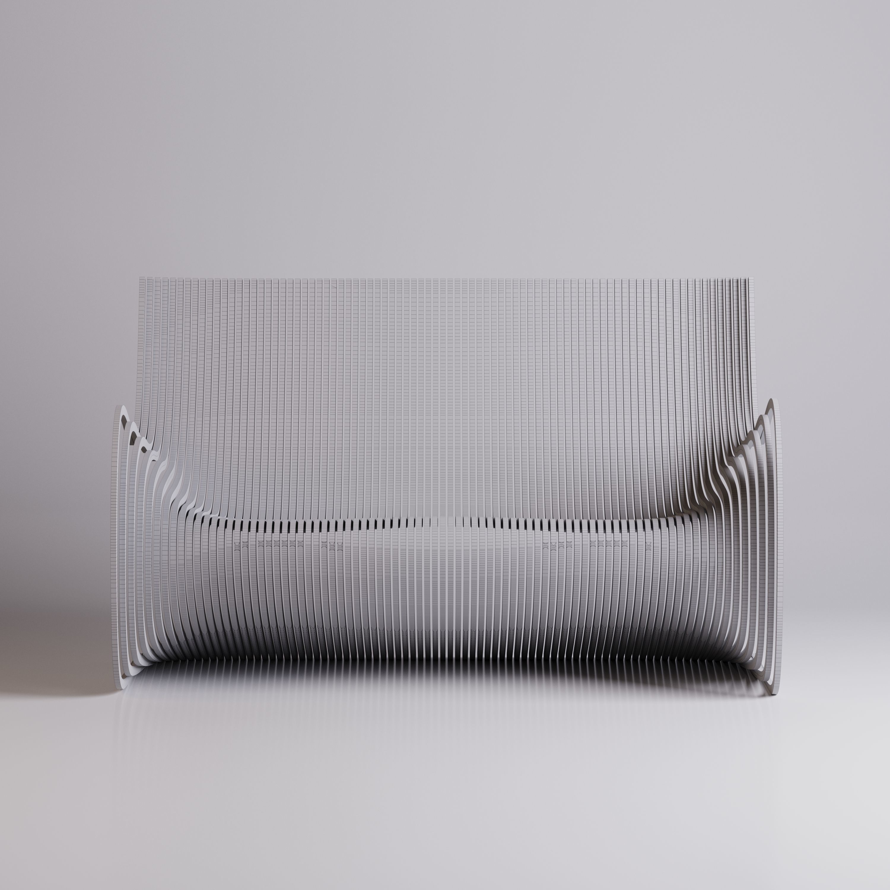 Parametric Bench  3D model_7