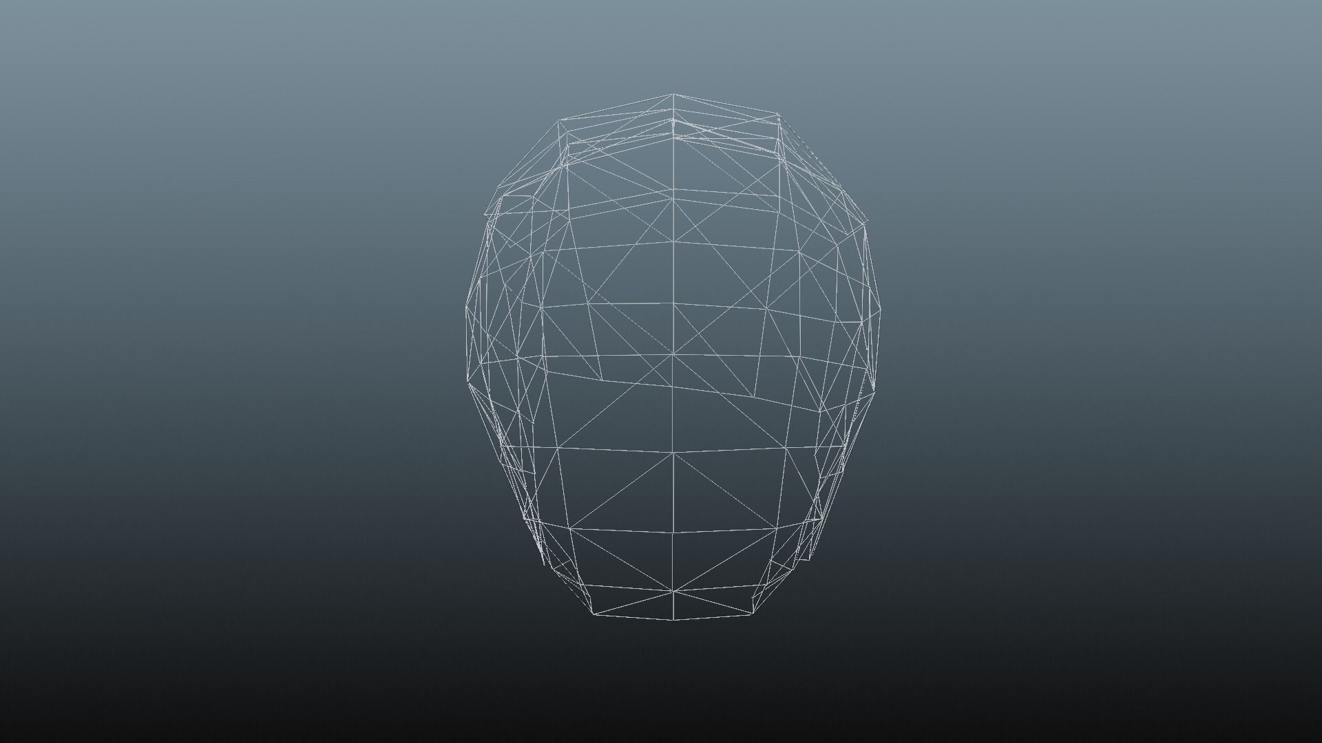 Male hair 3 color Low-poly 3D model_13