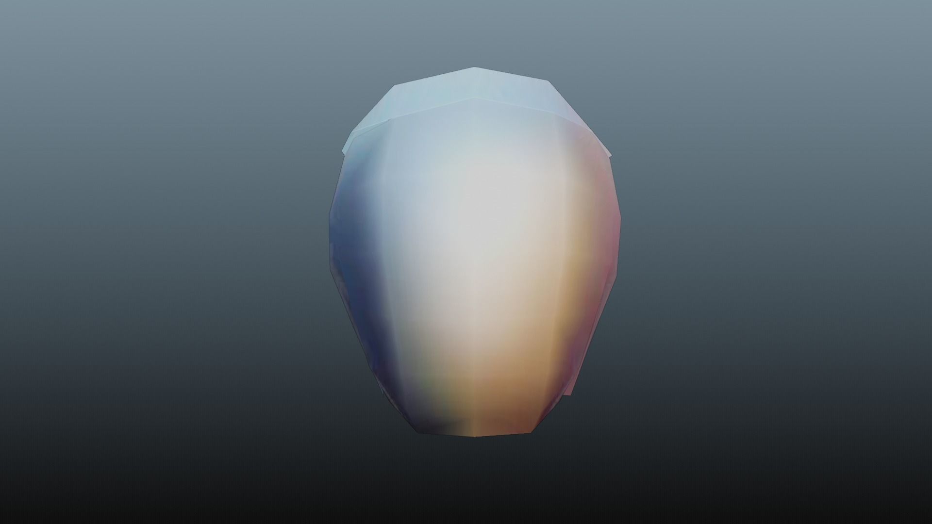 Male hair 3 color Low-poly 3D model_9