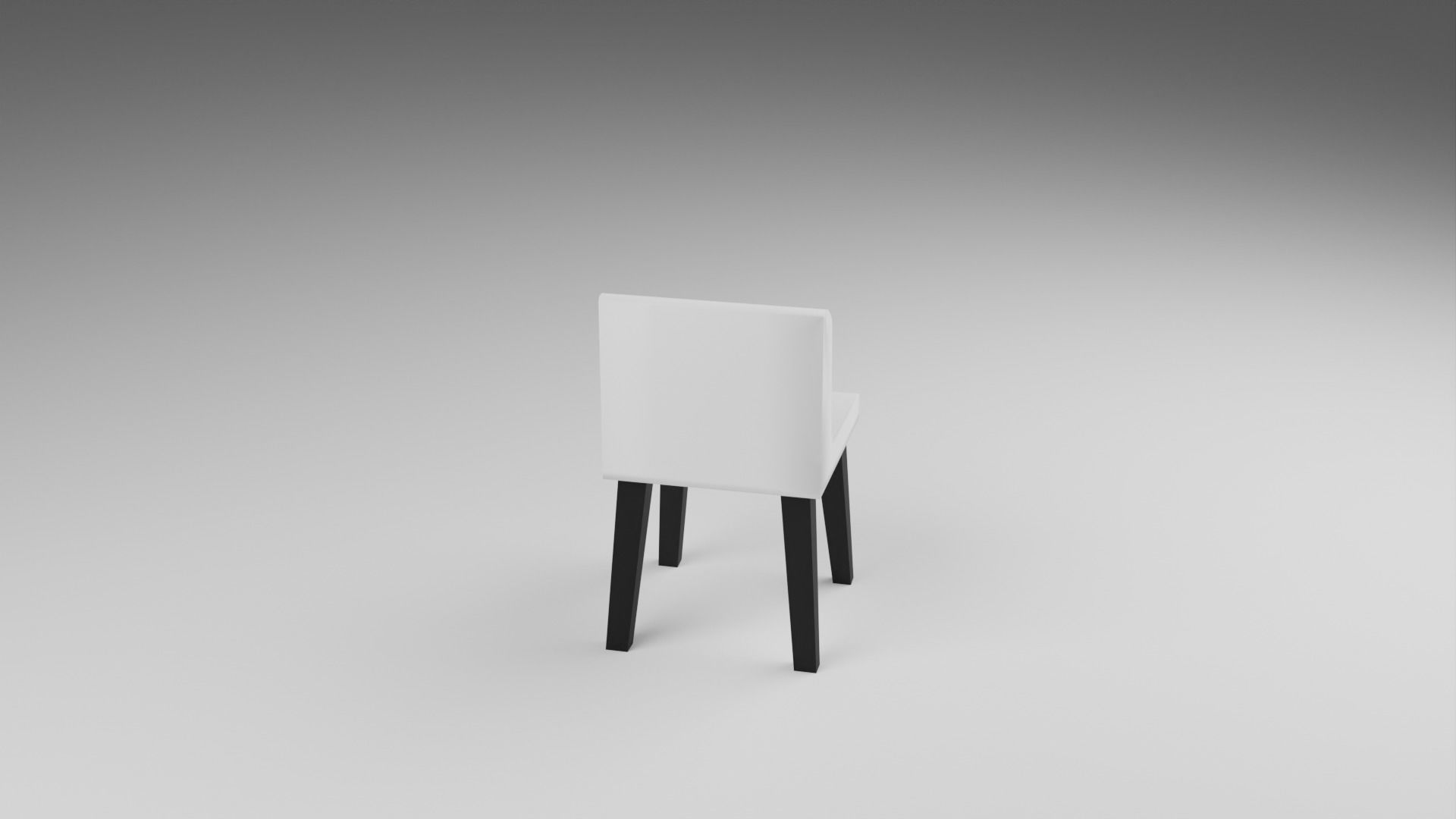 Chair Low-poly 3D model_2
