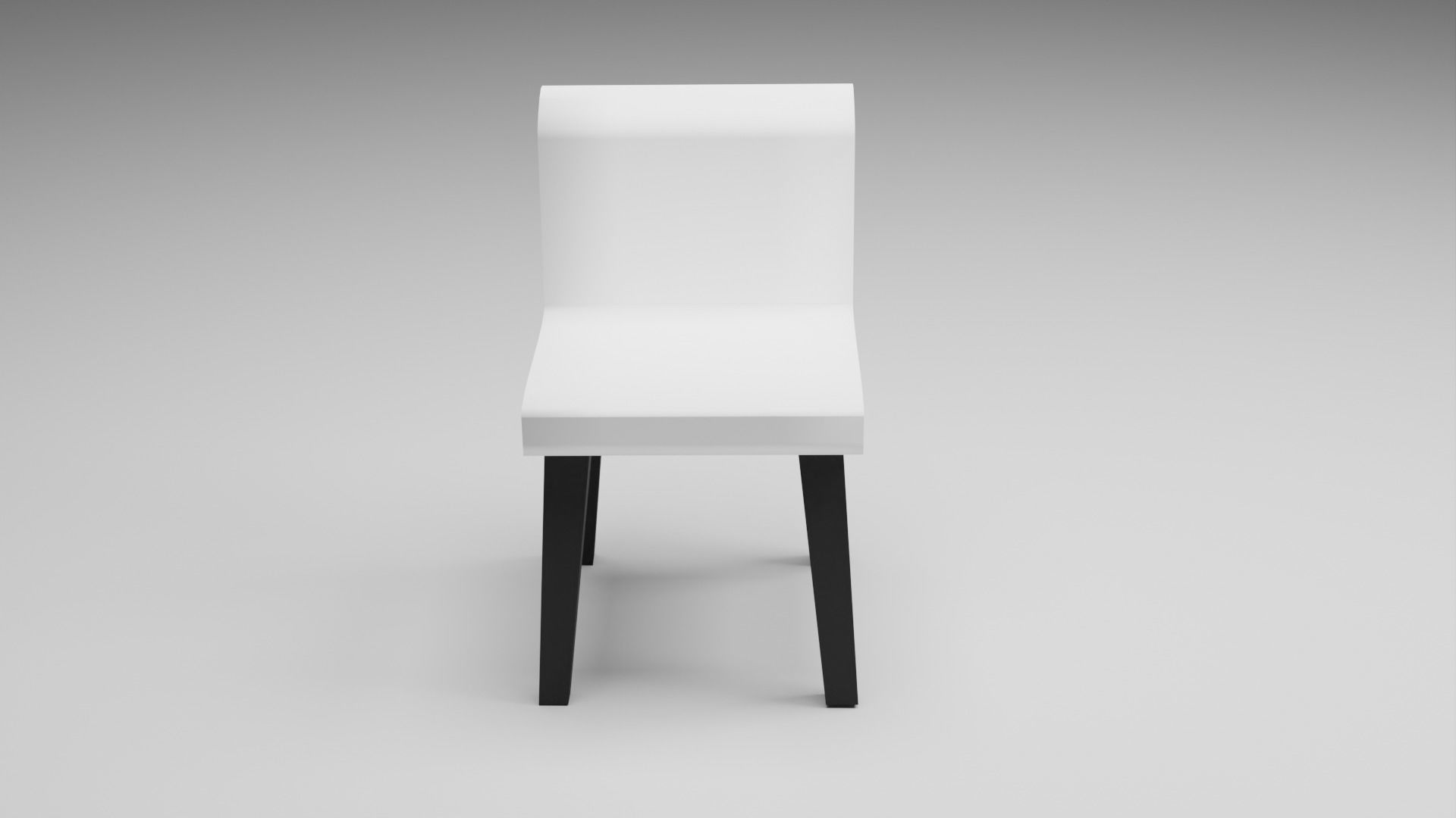 Chair Low-poly 3D model_5