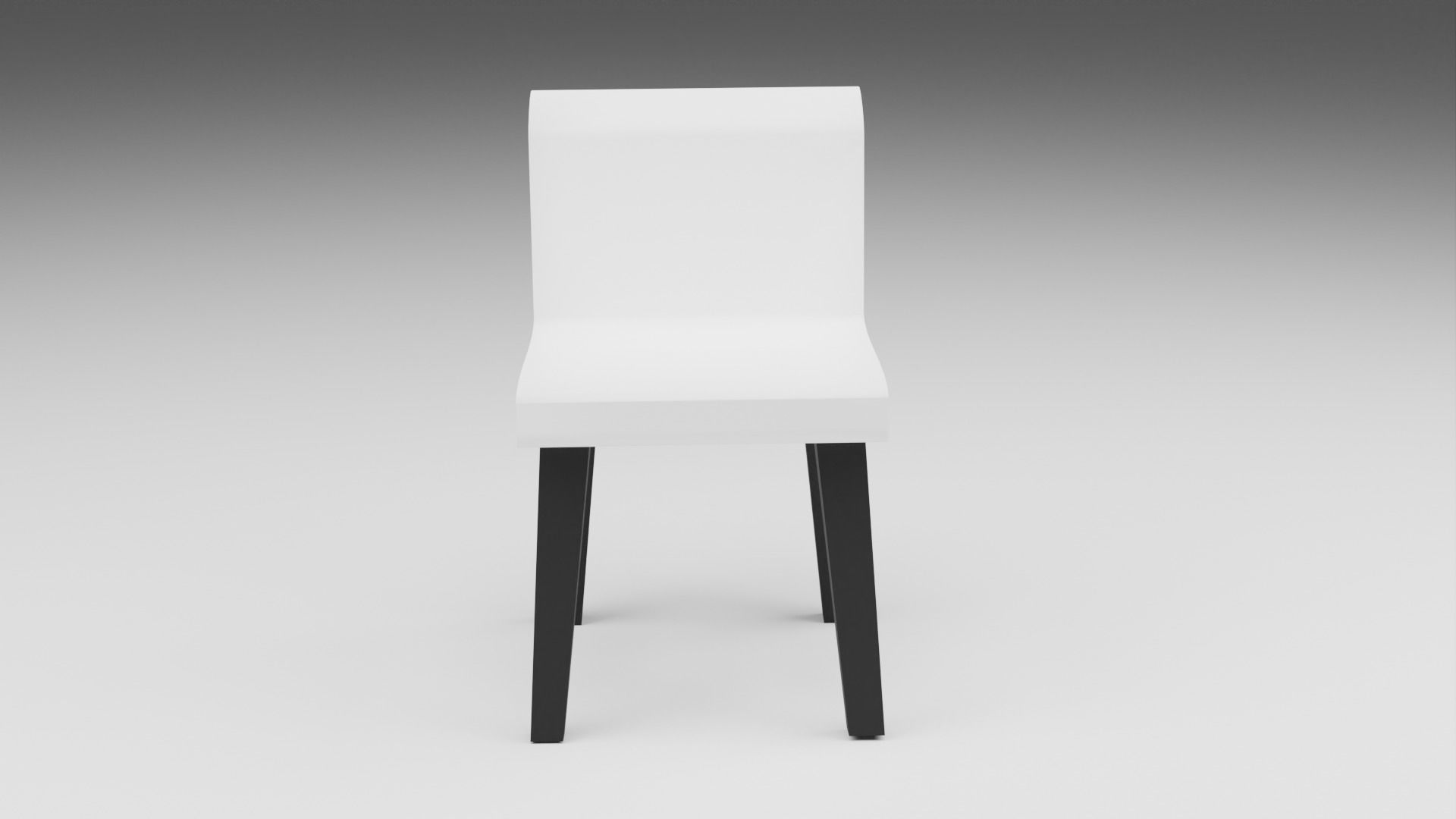 Chair Low-poly 3D model_4