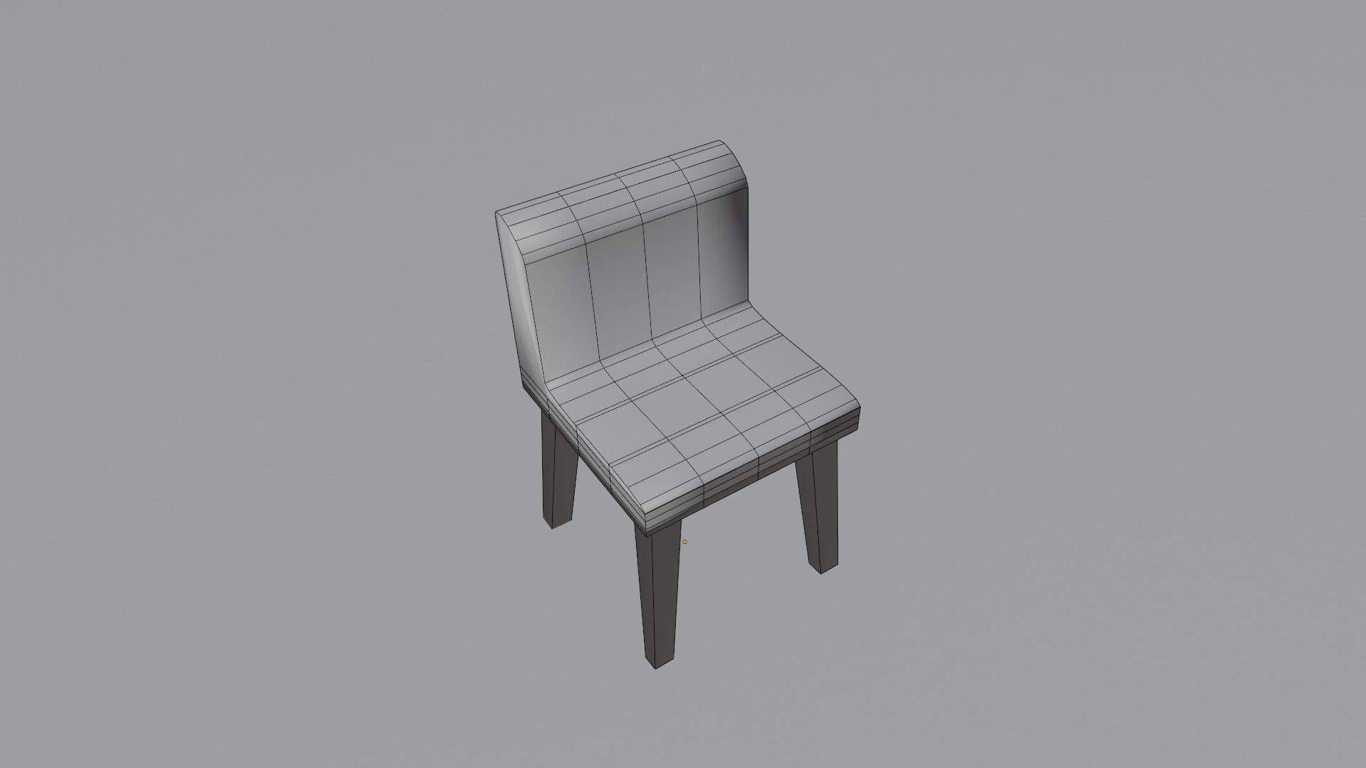 Chair Low-poly 3D model_6