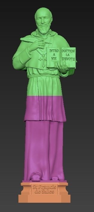 St Francis de Sales 3D print model_10