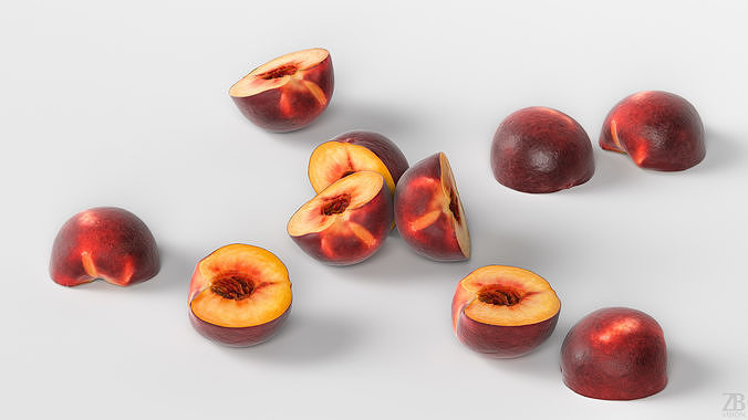 Peach 3D model 3